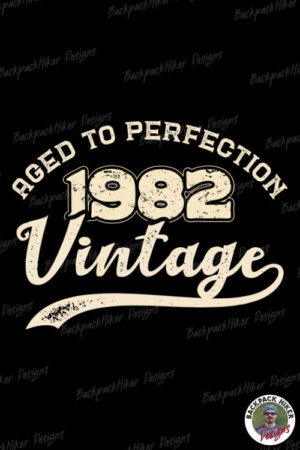 Birth year t-shirt - 1982 BC Aged to perfection