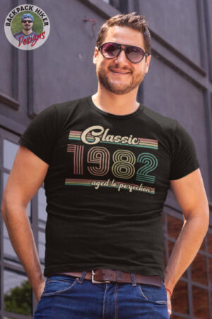 Birth year t-shirt - 1982 ST Classic aged to perfection