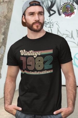 Birth year t-shirt - 1982 ST Vintage limited edition