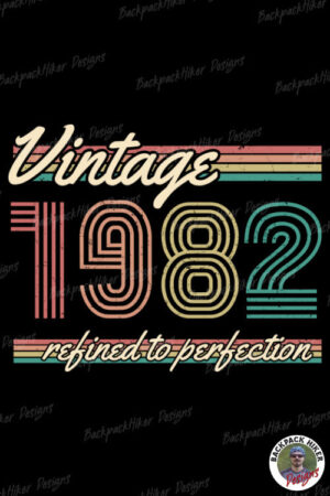 Birth year t-shirt - 1982 ST Vintage refined to perfection