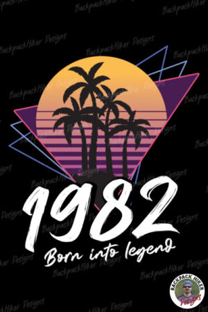 Birth year t-shirt - 1982 SW born into legend