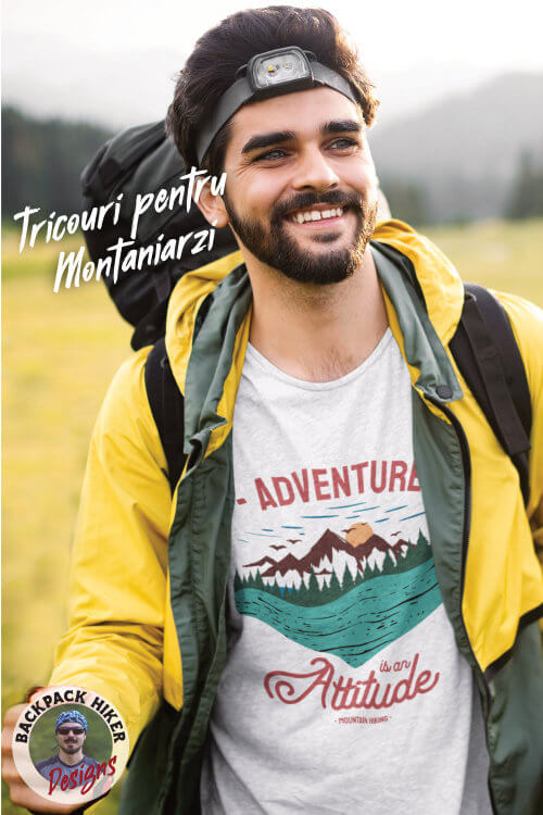Tricou pentru montaniarzi - Adventure is an attitude