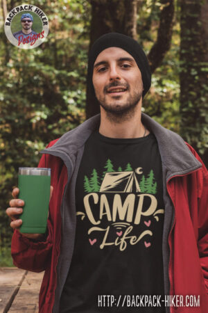 Cool camping t-shirt - Camp life