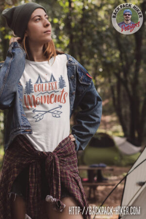 Cool camping t-shirt - Collect moments