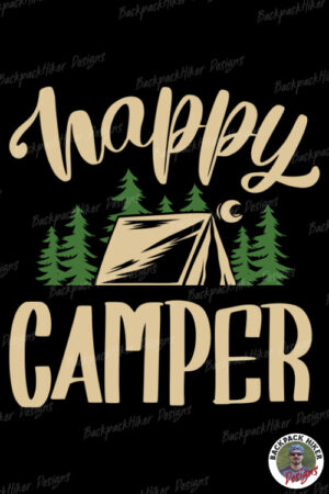 Cool camping t-shirt - Happy camper