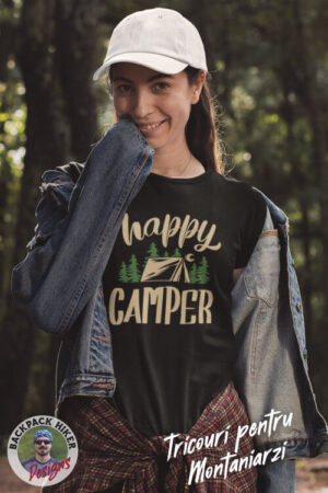 Tricou pentru montaniarzi - Happy camper