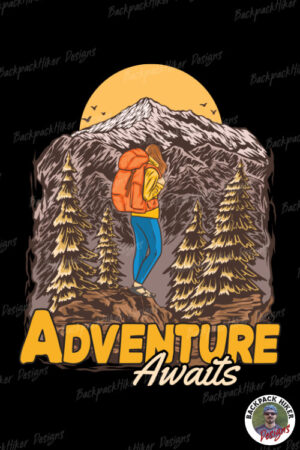 Cool hiking t-shirt - New adventure awaits