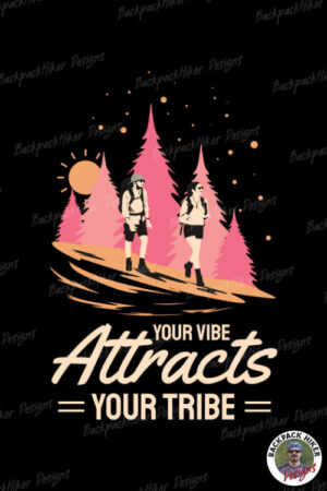 Tricou pentru montaniarzi - Your vibe attracts your tribe 2