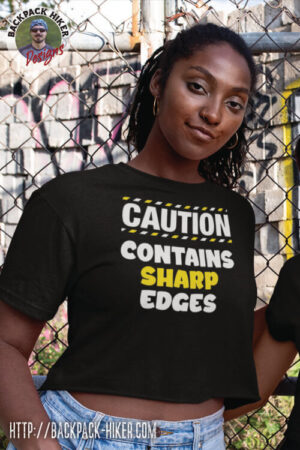 Bachelorette party t-shirt - Caution - contains sharp edges