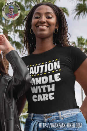 Bachelorette party t-shirt - Caution - handle with care