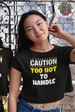 Bachelorette party t-shirt - Caution - too hot to handle