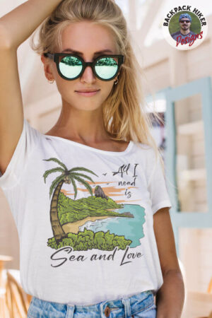 Summer vacation t-shirt - All I need is sea and love