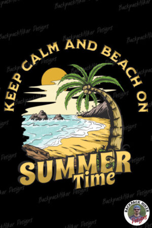 Summer vacation t-shirt - Keep calm and beach on