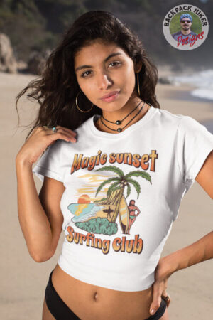 Summer vacation t-shirt - Magic sunset surfing club
