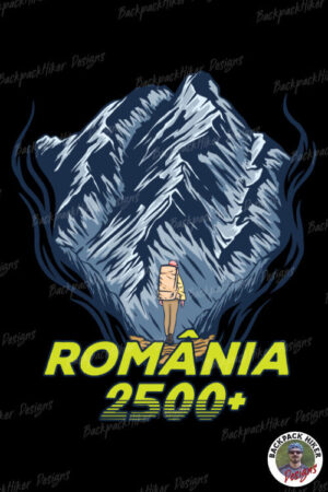Tricou pentru montaniarzi - Romania 2500 - Man vs mountain