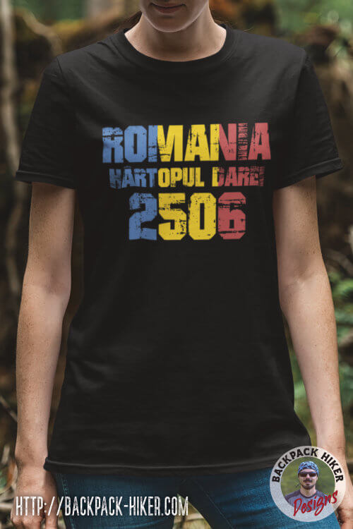 Tricou pentru montaniarzi - Hârtopul Darei - Romania 2500