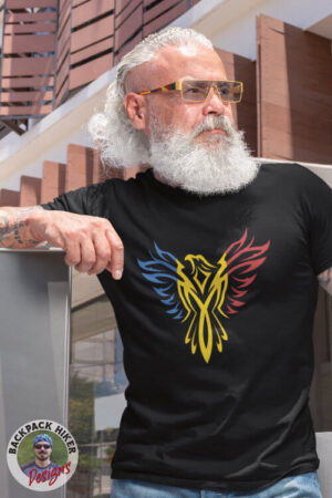 Tricou cu iz românesc: Phoenix tricolor