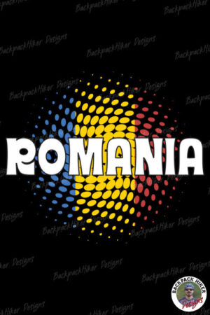 Tricou România - fundal tricolor v1
