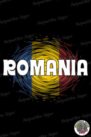 Tricou România - fundal tricolor v2