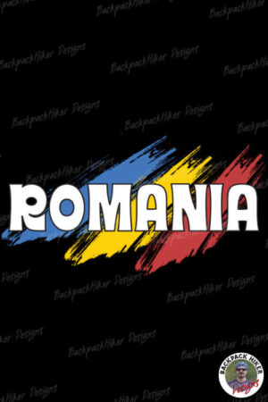 Tricou România - fundal tricolor v5