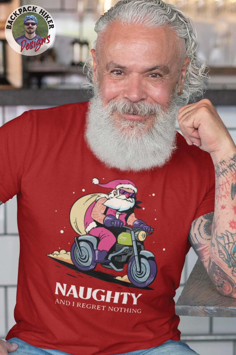Naughty and I regret nothing - Biker Claus