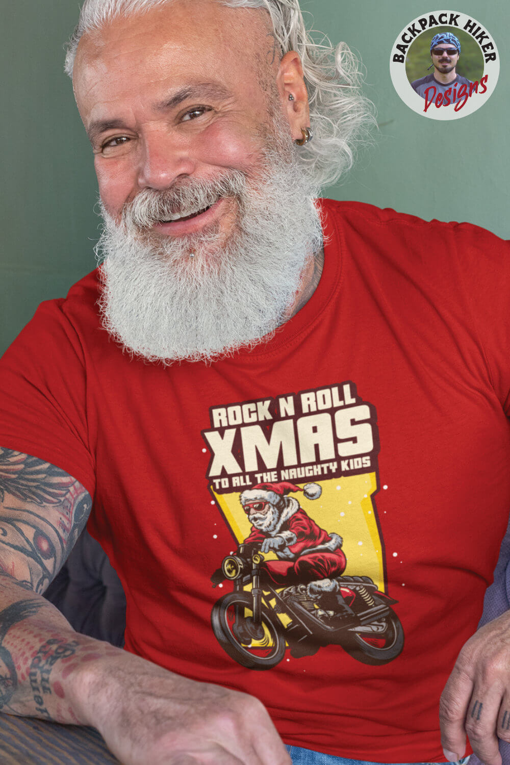 Rock n roll Christmas - Biker Santa