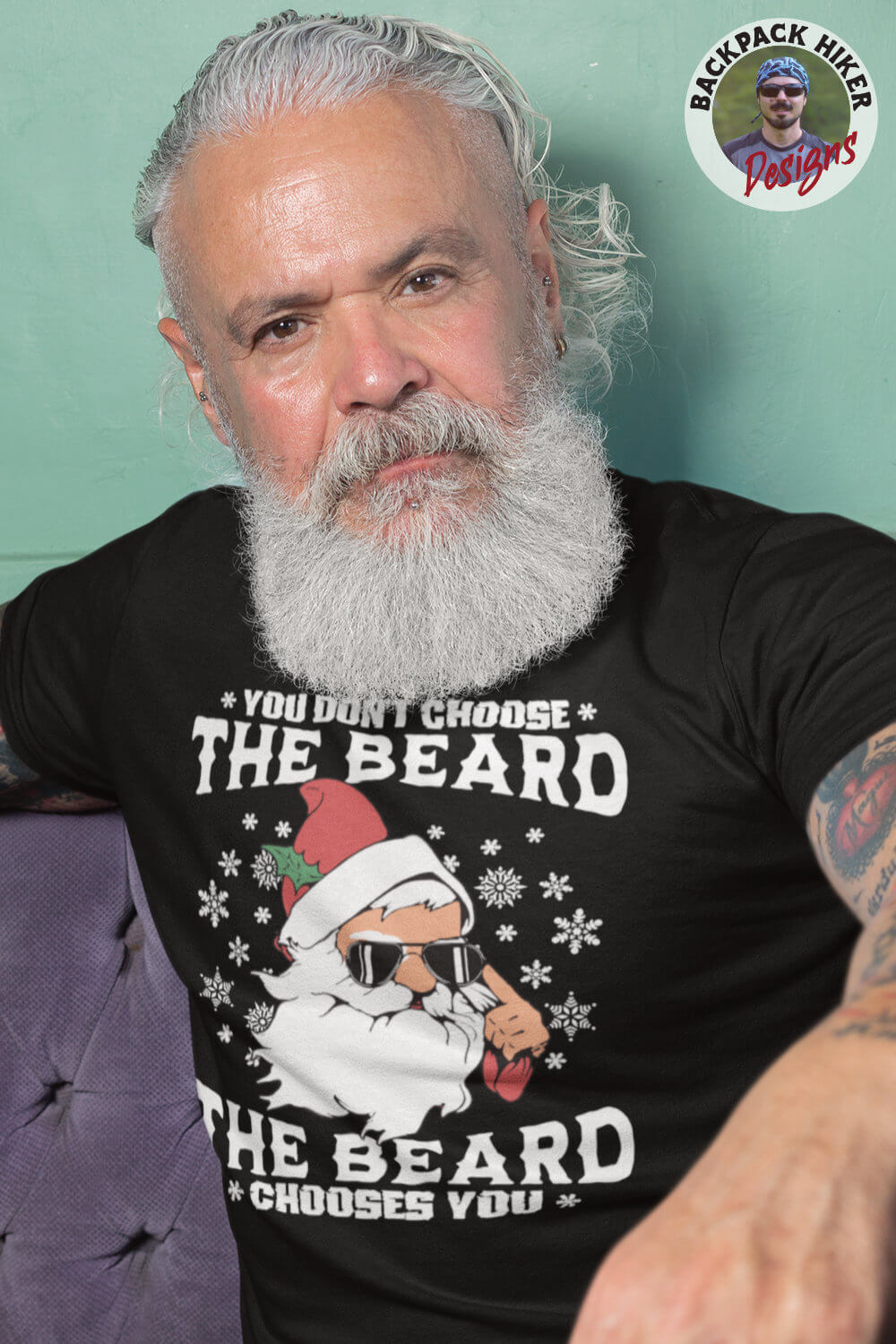 Tricou de Craciun amuzant - You do not choose the beard
