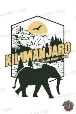Kilimanjaro - Tanzania summit - Elephant - Hiking Kilimanjaro T-Shirt