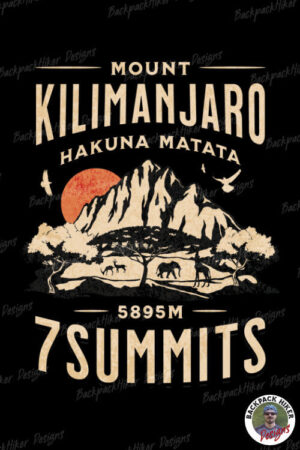 Tricou trofeu de ascensiune - Mount Kilimanjaro - 7 summits - Hakuna Matata
