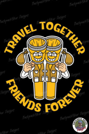 Hanorac personalizat pt camping - Travel together friends forever