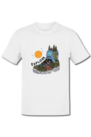 Tricou pentru aventurieri - Explorer boots