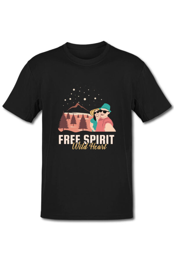 Tricou pentru montaniarzi - Free spirit wild heart