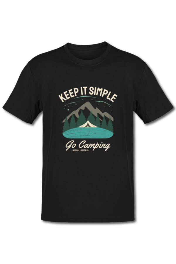Tricou pentru montaniarzi - Keep it simple go camping