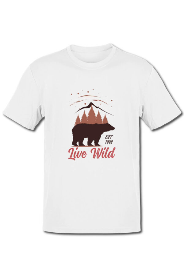 Tricou pentru montaniarzi - Live wild