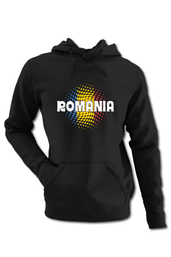 Hanorac România - fundal tricolor v1