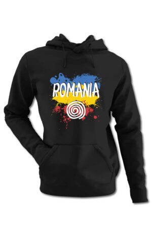 Hanorac România - fundal tricolor v6