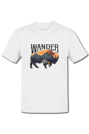 Tricou pentru aventurieri - Wander Bison