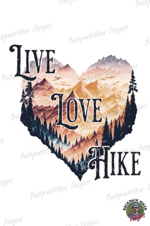 Tricou in stil grunge - Live love hike