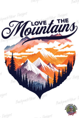 Tricou pt pasionatii de drumetii - Love the mountains