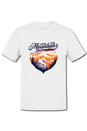 Tricou pt pasionatii de drumetii - Love the mountains