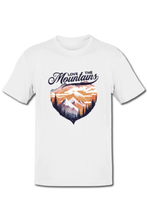 Tricou in stil grunge - Love the mountains