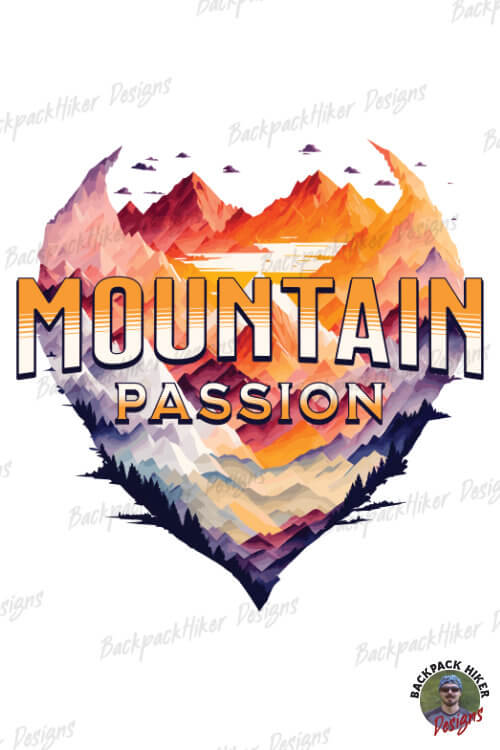 Tricou pt pasionatii de drumetii - Mountain passion