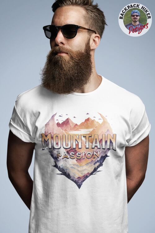 Tricou in stil grunge - Mountain passion