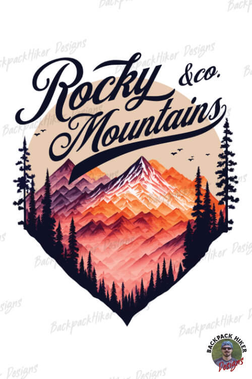 Tricou pt pasionatii de drumetii - Rocky Mountains and co