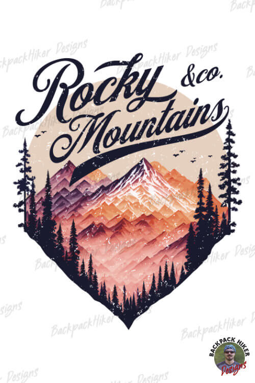 Tricou in stil grunge - Rocky Mountains and co