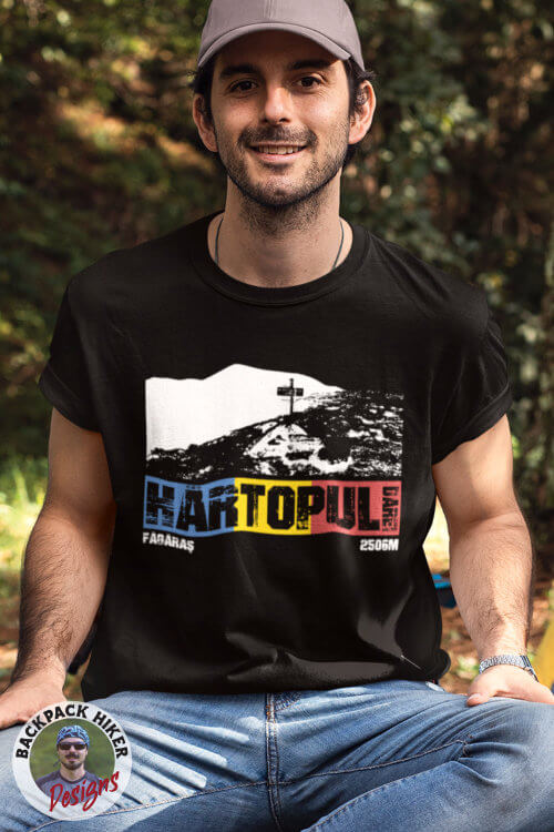 Tricou pentru montaniarzi - Romania - Hartopul Darei