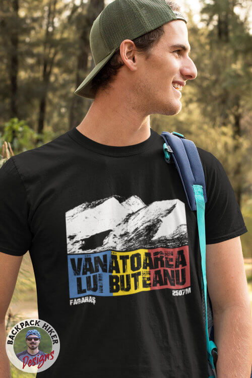 Tricou pentru montaniarzi - Romania - Vanatoarea lui Buteanu