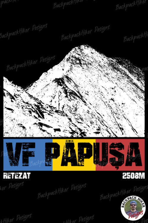 Tricou pentru montaniarzi - Romania - Vf Papusa