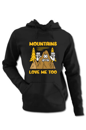 Hanorac personalizat pt camping - Mountains love me too