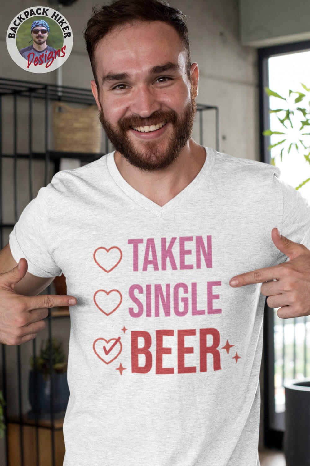 Tricou Valentine Neserios - Taken, single, beer